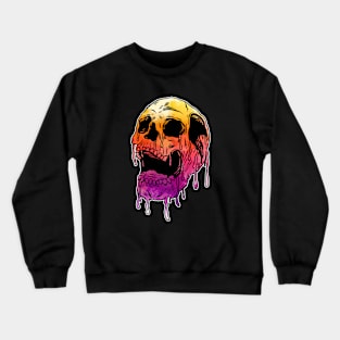 Watercolour Dripping Skull Crewneck Sweatshirt